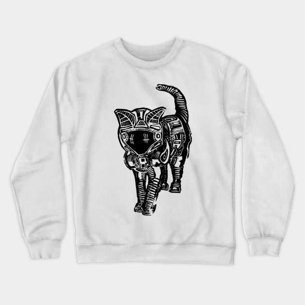 Space cat Crewneck Sweatshirt by szartwork